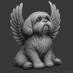 Heavenly Shih Tzu Guardian STL FILE
