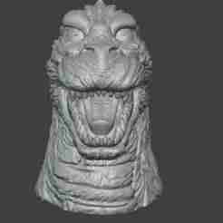 Heisei Godzilla Bust of head