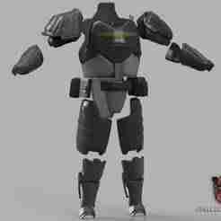 Helldivers 2 BP-77 Grand Juror Armor Diy KIT Cosplay 1:1 scale
