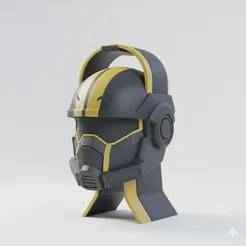 Helldivers 2 Inspired Headphone Stand - B-01 Tactical Helmet Desk Organizer