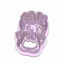 Hello Kitten Reindeer Clay Cutter - 32mm