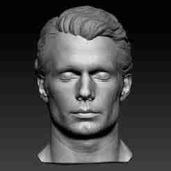 Henry Cavill Superman Lifecast 3D Head Likeness (Man of Steel, Batman v Superman, Justice League, The Witcher)
