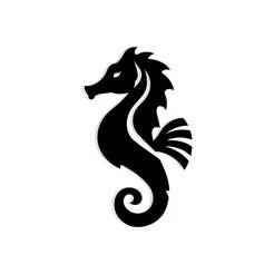 hippocampus swimming in waves 2 - 2D/3D Wall Art STL+SVG For CNC Router, Plasma, Waterjet, Laser & 3D Printer