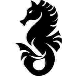 hippocampus swimming in waves 4 - 2D/3D Wall Art STL+SVG For CNC Router, Plasma, Waterjet, Laser & 3D Printer