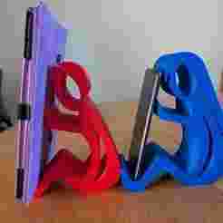 His/Hers Sitting Guy Phone & Tablet Holder For Couples