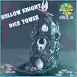 Hollow Knight Dice Tower - Book Nook, Shelf Buddies & Keychains STL/3MF, No Supports 3D Print