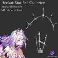Honkai: Star Rail Castorice halo and  bracelet STL 3dmodel files