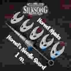 Hornet Masks and Sword Pack - Hollow Knight Silksong - Cosplay