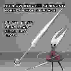 Hornet's Needle Blade -- Hollow Knight Silksong -- 3D Printable Cosplay Prop