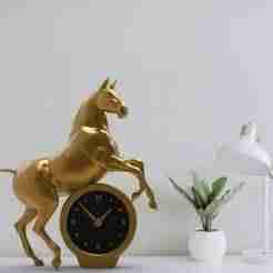 Horse desk clock