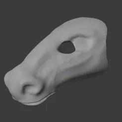 Horse fursuit mask