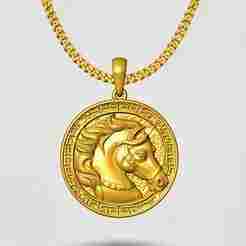 Horse Pendant STL 3D Model for Jewelry – One Inch Pendant