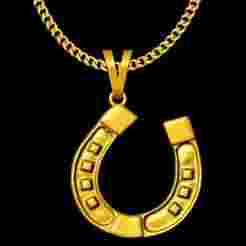 horse shoe pendant charm