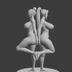 hot girls couple 3d model for printing-hot girls couple 3d model for printing