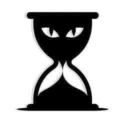 hourglass where the sand flows upward into glowing eyes 3 - 2D/3D Wall Art STL+SVG For CNC Router, Plasma, Waterjet, Laser & 3D Printer