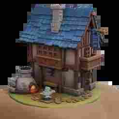 HOUSE STYLIZED 3D PRINT 01