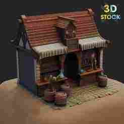 HOUSE STYLIZED 3D PRINT 07
