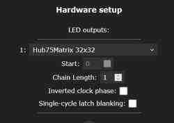 HUB75 32x32 LED Matrix Enclosure for MatrixPortal S3