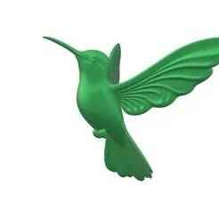 Hummingbird STL – 3D Printable Bird Figurine | Elegant Garden Décor & Collectible Model