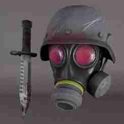 Hunk (From Residual Evil) Mask and Helmet for Cosplay