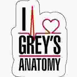 I Love Grey's Anatomy Keychain ❤️ - Medical TV Show 3D Print Model