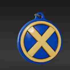 Iconic Team Badge Keychain - Stylized Letter X Design for Super Fan Collectibles