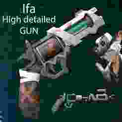 Ifa Gun - genshin impact - cosplay prop.