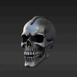 Iron Skull Helmet Set for 28mm Futuristic Warriors - Tabletop Miniatures