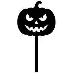 Jack-O-Lantern Halloween Cupcake Topper