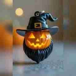 Jack-o'-lantern keychain 03 / Halloween / magic makes