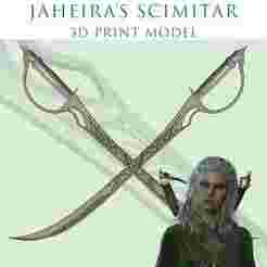 Jaheira Scimitar model, Baldur`s Gate 3