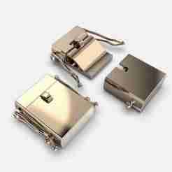 Jewelry CLASP Lock for chain  or bracelet 15mm width tall 7mm STL ready for Print