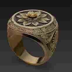 Jewelry Design Buddhism Lotus Flower Ring Spiritual East