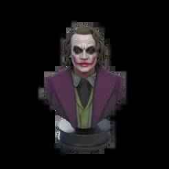 JOKER HEATH LEDGER BUST 3D MODEL