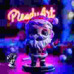 🎅 "Jolly Santa" Chibi Figure (STL)