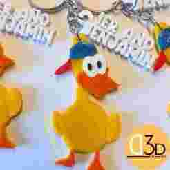 Juan Duckling - multicolor keychain