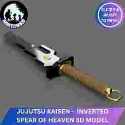 Jujutsu Kaisen - Toji's Inverted Spear of Heaven 3D Model for Cosplay