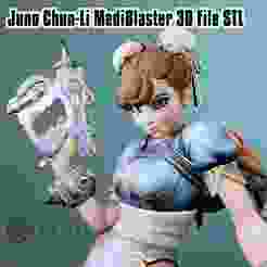 Juno Chun-Li Medi-Blaster Gun - Cosplay 3D Print Prop
