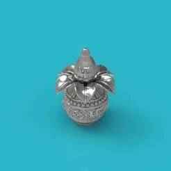 Kalash Pot 3D Model – Om & Swastik Symbols with Coconut & Leaf Design