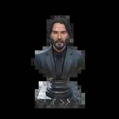 keanu reeves - john wick bust 3d model