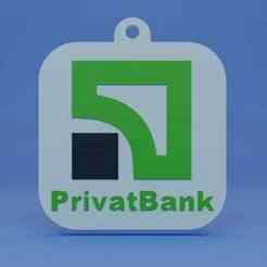 Key ring with Privat Bank logo