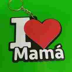 keychain - i love mom - mothers - I love you