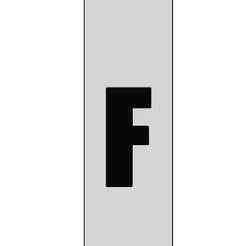 Keychain Car License Plate Letter F