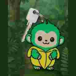 KEYCHAIN Mini Chimpanzini Bananini - ITALIAN BRAINROT