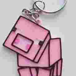 Keychain Piggy - Minecraft