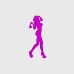 Keychain sexy girl