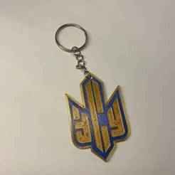 Keychain with trident and "ZSU" inscription