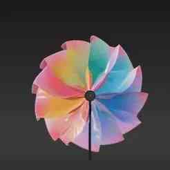 Kinetic Windspinner Spindle - Mesmerizing Optical Illusion Sculpture