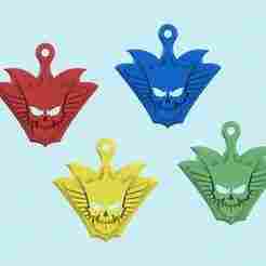King Skull 3D Logo Keychain or Pendant – 3D Printable STL and 3mf