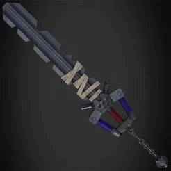 Kingdom Hearts Fenrir Keyblade for Cosplay